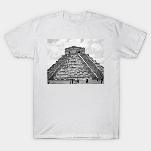 Mayan Pyramid T-Shirt by KirtTisdale
